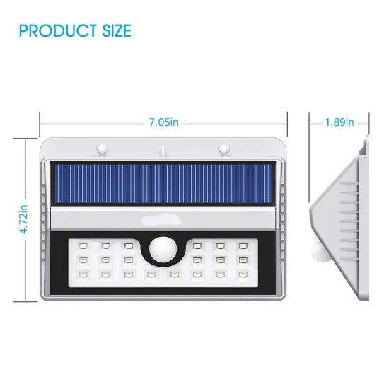 2017 hot selling security wireless solar home light