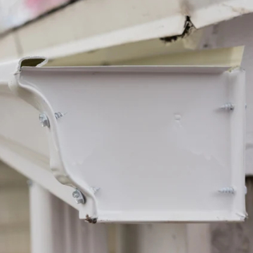Aluminum Gutter K-Style End Caps - Left/Right for Rainwater Gutter