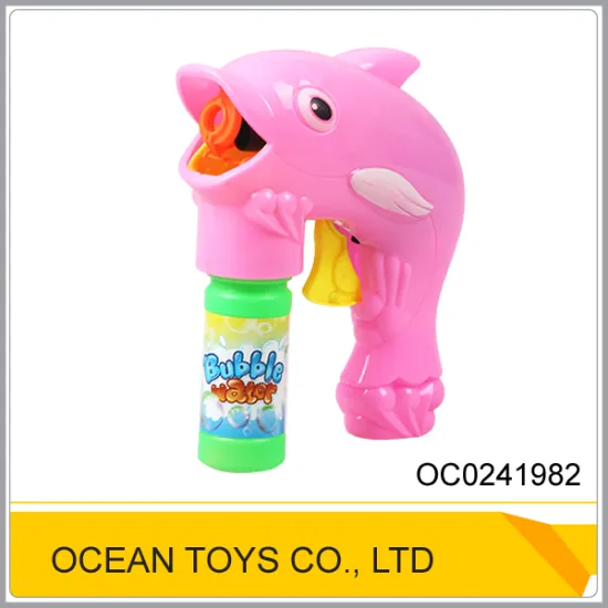 Summer non-toxic plastic dolphin bubble gun soap bubble toy OC0241982