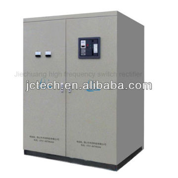 AC and DC pulsating waveform rectifier for aluminum coloring