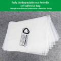 투명 무광택 지퍼 의류 포장 백