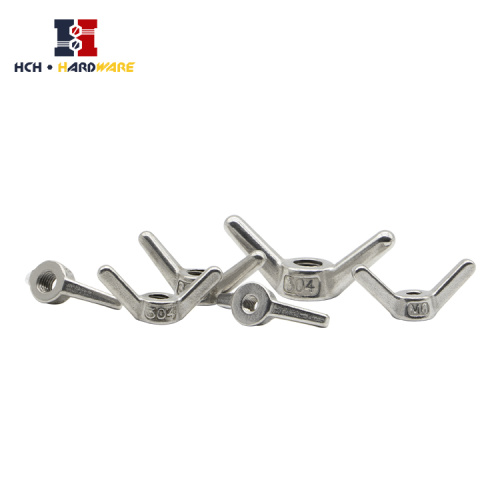 Stainless Nutserts Round Wing Nut Stainless Steel Butterfly Nut Manufactory