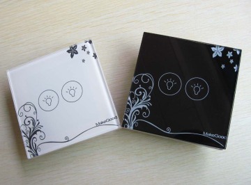 2Gang 1Way Touch Light Switch