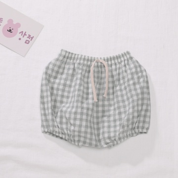 Calça infantil de algodão casual de verão