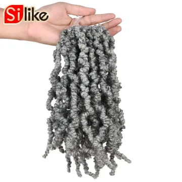 2X BOMB TWIST 10"Hair Pre-twisted Passion Twist Hair Fluffy Spring Twist Hair Synthetic Pre Looped bomb Crochet braid hair