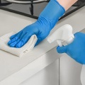 Powder free nitrile gloves blue gloves