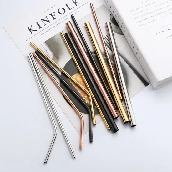 Reusable Metal Drinking Straws Stainless Steel Straws