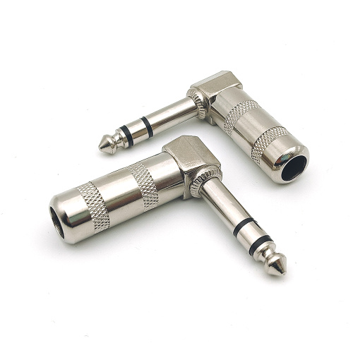 6.35mm Stereo Microphone Audio Guitar TRS Plug Connector