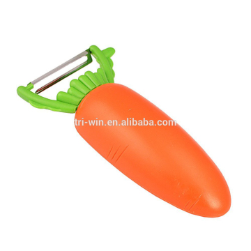 4 In 1 Carrot Shape Fruits Vegetable high quality Fashionable multi function manual peeler can opener with plastic handle