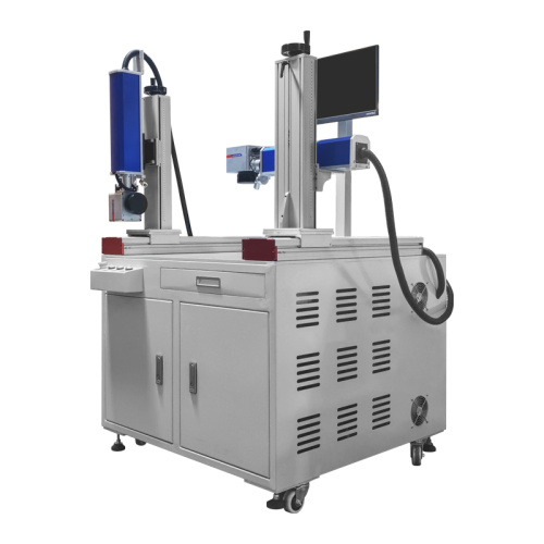 Máquina de marcação com lasers múltiplos com módulos em movimento