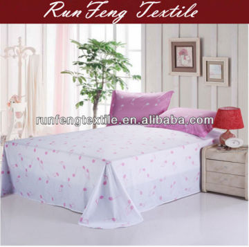 100% cotton plain dyed bed sheet/pillow cases