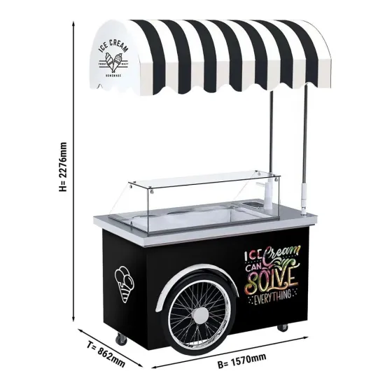 Mobile Kitchen Commercial Kitchen Snack Trolley Breakfast Carts Hot Dog Ice Cream Food Cart