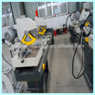 High quality plastic window profile cutting machine with two head
