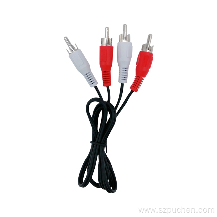 1-to-3 Video Cable Audio Lines TV RCA Line