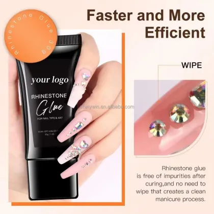 High Quality Super Adhesive Rhinestones Nail Glue Gel