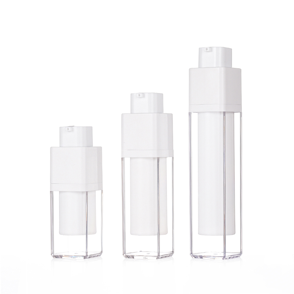 Square Empty Twist Up Airless Fashion Lotion Bottle