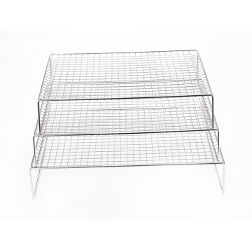 3-layer folding microwave oven outdoor baking cooling rack