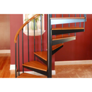 Spiral staircase with steel structure in indoor