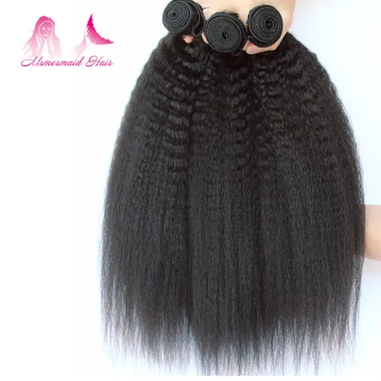 kinky straight hair virgin indian raw unprocessed yaki human hair weave for black women wholesale price
