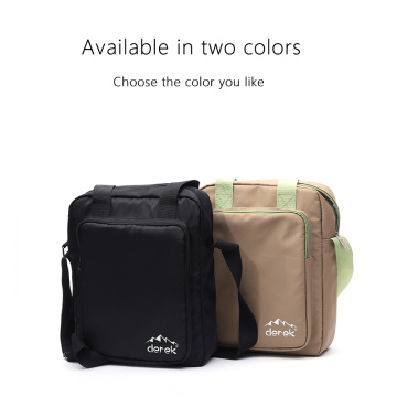 Men canvas chest bag messenger shoulder