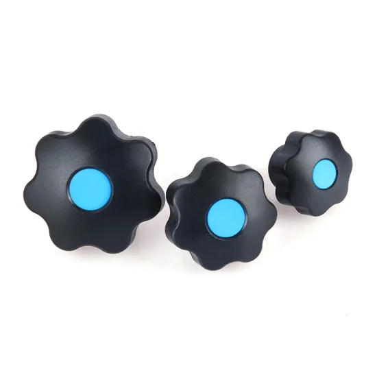 High Quality M6 M8 M10 Through-Hole Plastic Star Knob Nut Bakelite Screw Knob for Industrial Applications