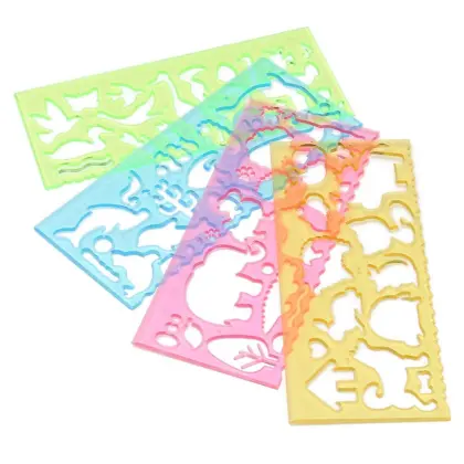 Custom Plastic Pattern Template Stencil Drawing Ruler
