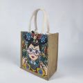 Jute Tote Bags With Leather Handles