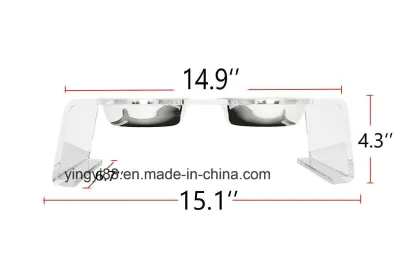 Elevated Acrylic Pet Feeder Dog Feeder Cat Feeder