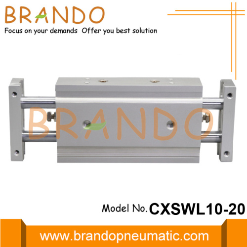 SMC Typ CXSWL10-20 pneumatische Doppelstangen-Luftzylinder