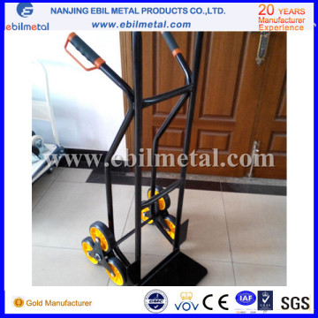 6 whhel can Climbing stair hand trolley/truck