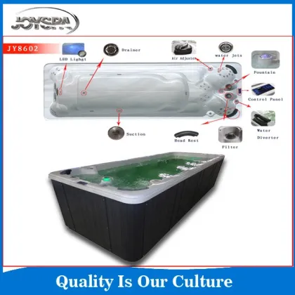 Outdoor Acrylic Whirlpool Spa Bathtub / Swim Spa