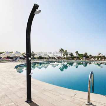 20L Portable Solar Shower: Ideal for Poolside, Beach, and Spa Use with Curved Design, Faucet, and Shower Head