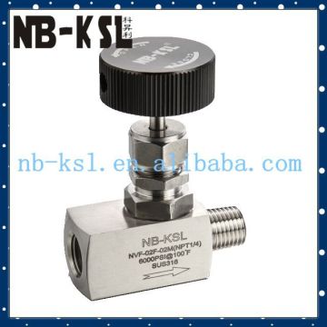 female/male needle valve