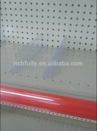 Clear Package Divider, clear acrylic shelf divider