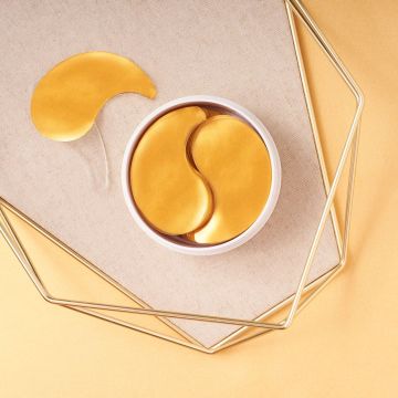 24K Gold Lift Firm Hydrogel Eye Patches - Anti-Aging, Reduces Dark Circles & Wrinkles
