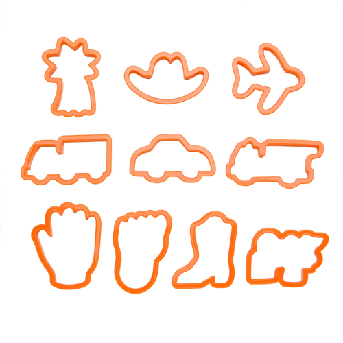 plastic vehicles cookie cutter set