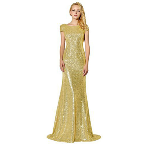 Sexy Backless Dress Women Sequins Prom Bridesmaid Dress Supplier