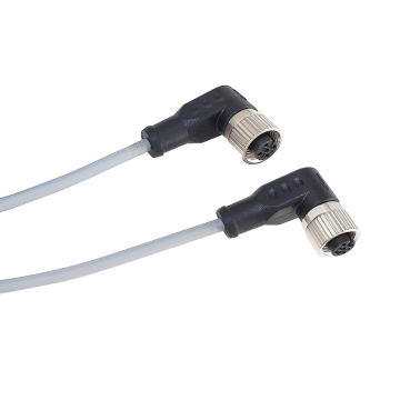 M8 Male Straight to M12 Female Angle Cable