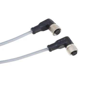 M8 Male Straight to M12 Female Angle Cable