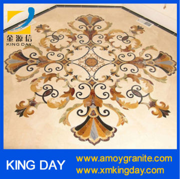 rectangle marble floor medallions pattern (Factory Directly)