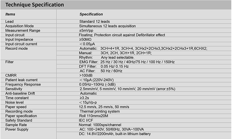 6 Channel ECG machine Electrocardiograph