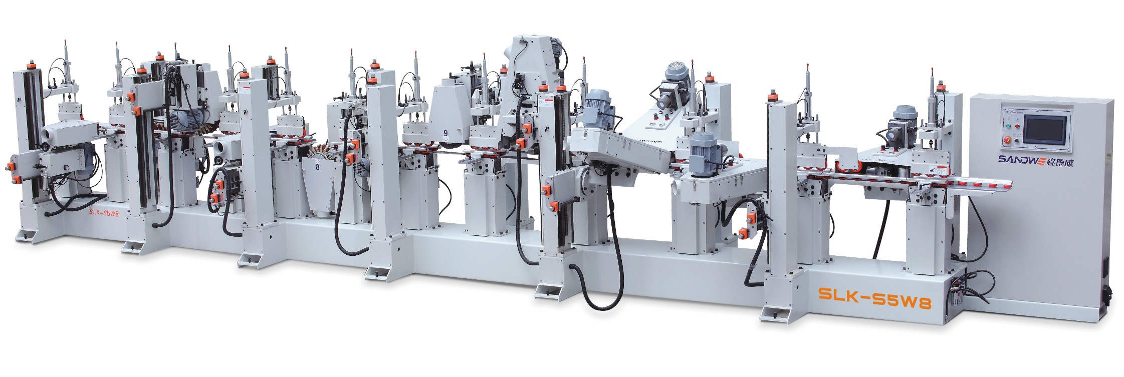 Door Frame Automatic Linear Profile Sander Sanding Machine