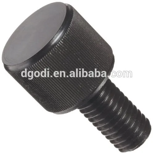 custom high precision outer threaded straight knurled screw supplier