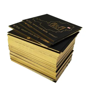 Print Thick Black Gold Edge Luxury Business Card