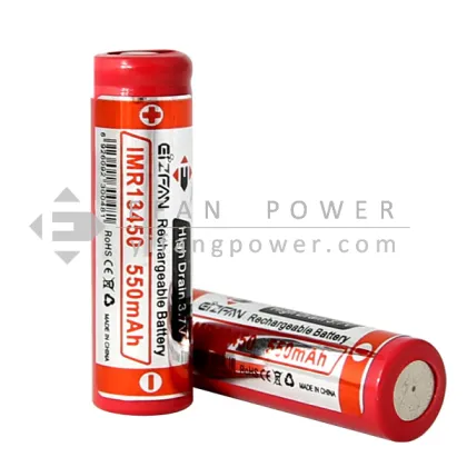 Rechargeable Efan IMR 13450 3.7V 550mAh LiMn Button Cell Battery: Ideal for Torches and E-Bikes