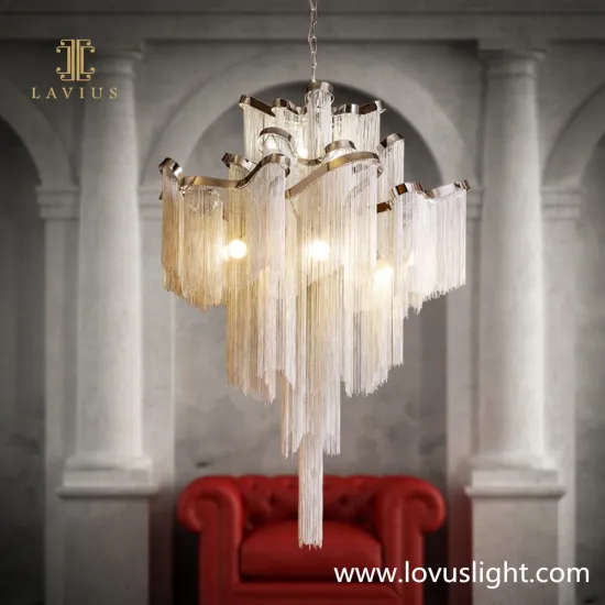 Custom light luxury shopping mall hotel villa chandelier modern light luxury custom chandelier ceiling decorative chandelier
