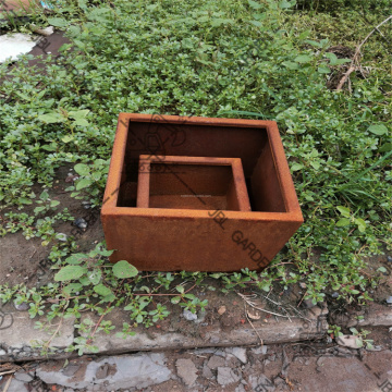 Galvanized Metal Planter Stand