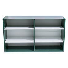 Natural wood bookcase organizer