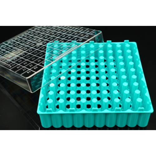 Scatola criogenica per fiale criogeniche con filettatura interna da 0,5 ml