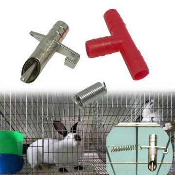 Chinese Factory Veterinary Equipment Nipple Rabbit Drinker for Rodent Feeding and Drinking Systems